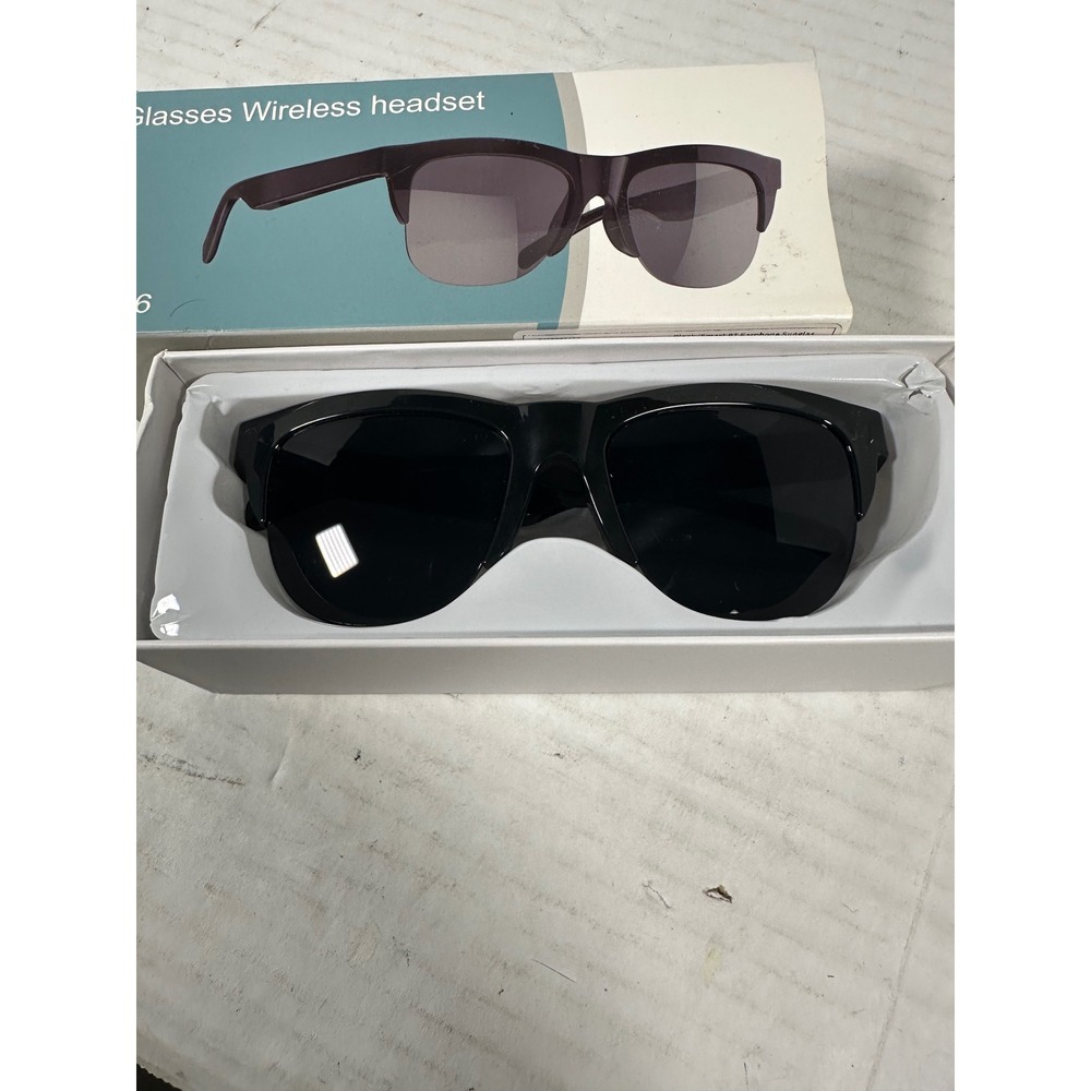 F-06 Smart Wireless Bluetooth Headset Sunglasses Black UV Proof IPX4 Waterproof - Picture 2 of 12